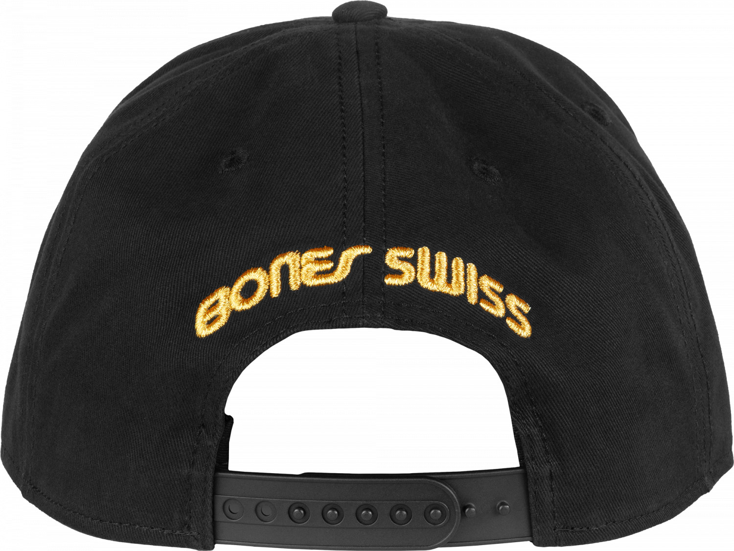 Bones Bearings Script Cap Black Photo #1 - Photo Gallery - Bones Bearings