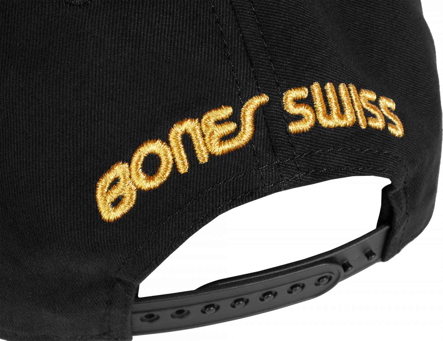 Bones Bearings Script Cap Black Photo #1 - Photo Gallery - Bones Bearings