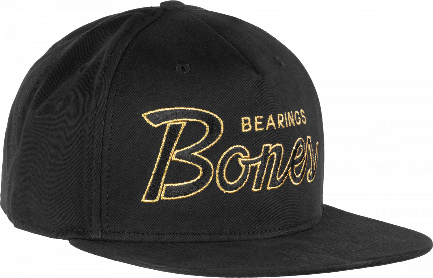 Bones Bearings Script Cap Black Photo #1 - Photo Gallery - Bones Bearings