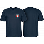 Bones Bearings Swiss Shield T-Shirt Navy