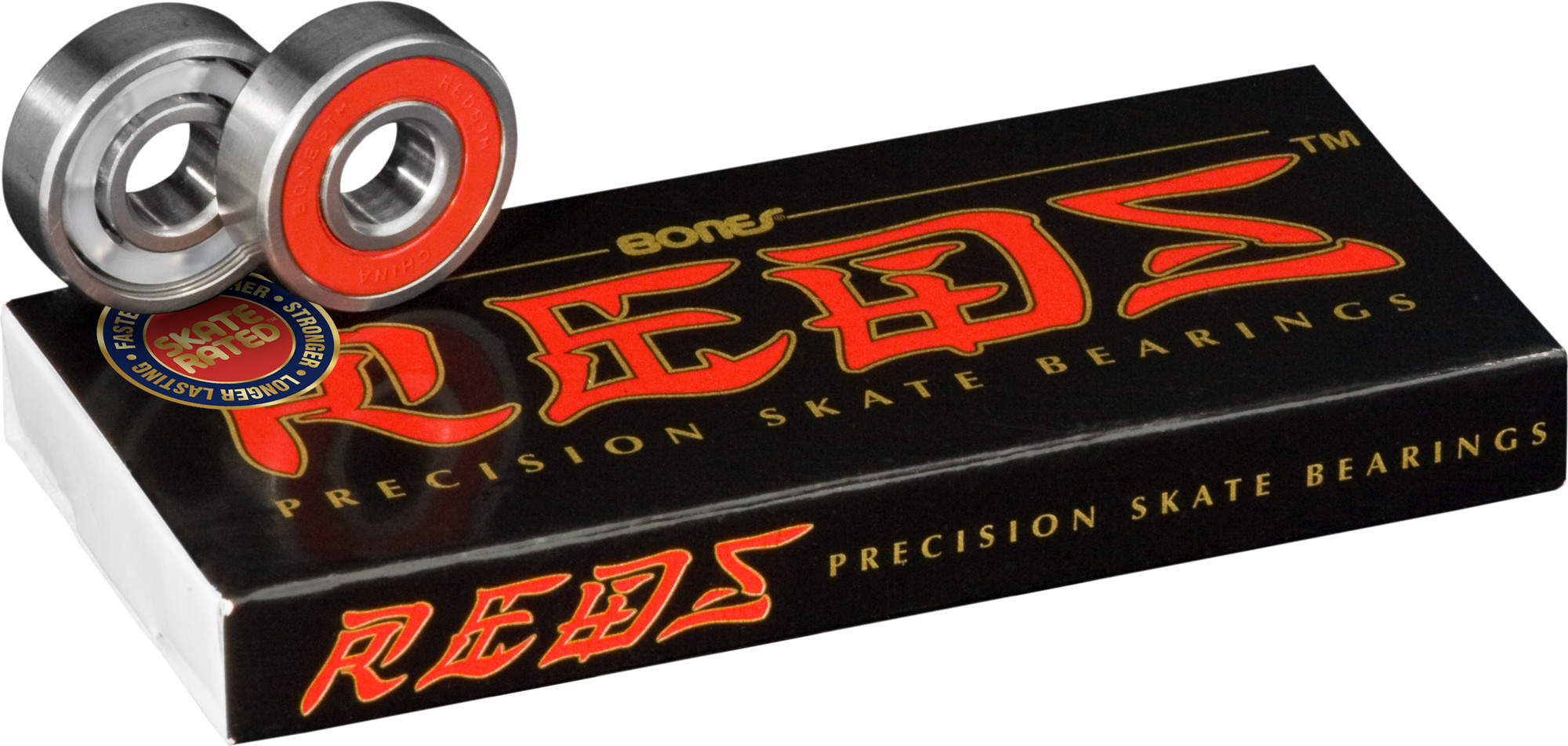 Bones® REDS® Skateboard Bearings 8 pack - Bones Bearings