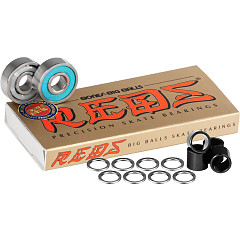 Bones® BIG BALLS® REDS® Skateboard Bearings 8 pack With Spacers & Washers