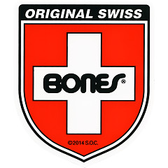 Bones Swiss Bearing Shield Sticker Medium 20pk