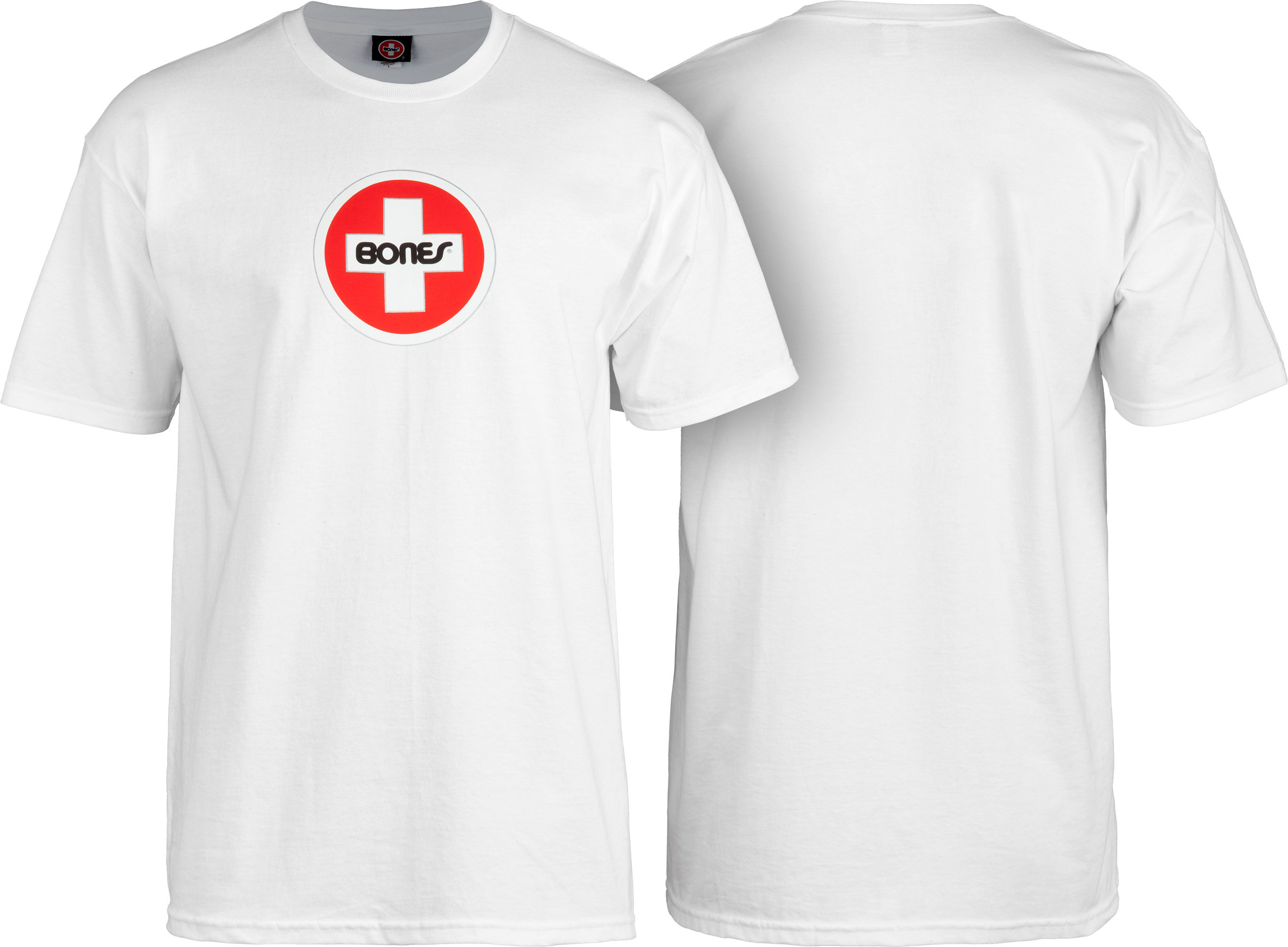 Bones® Bearings Swiss Circle T-Shirt - White - Bones Bearings