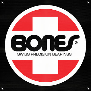 Bones Bearings Banner OG Swiss Black 30x30