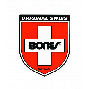 Bones Swiss Bearing Shield Sticker Small 20pk