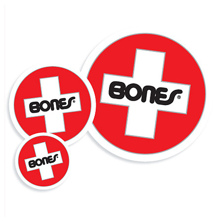 Bones® Bearings Swiss Round Sm Sticker (20 pack) - Bones Bearings