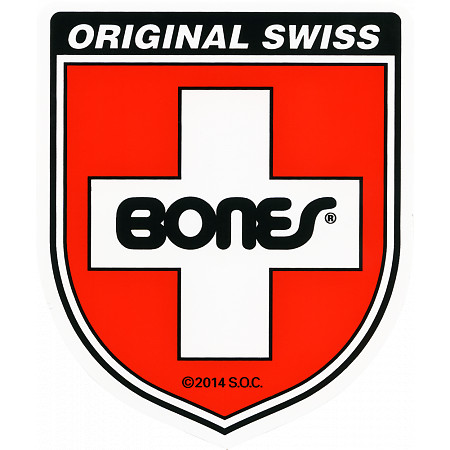 Bones Swiss Bearing Shield Sticker Medium 20pk - Bones Bearings