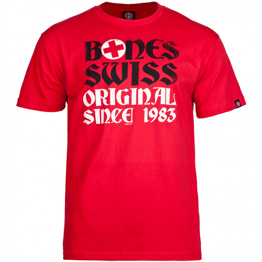 Bones® Bearings Swiss OG 83 T-shirt - Red