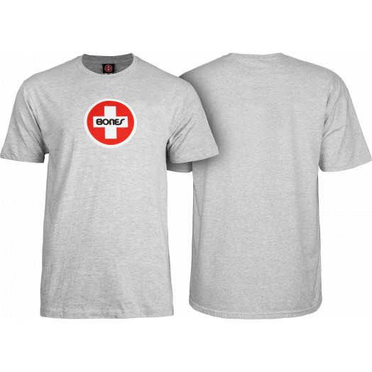 Bones® Bearings Swiss Circle T-Shirt - Gray