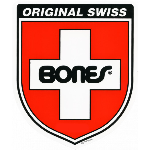 Bones Swiss Bearings Shield Ramp Sticker Single 15.75