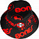 Bones Bearings Bucket Hat Black/Reversible
