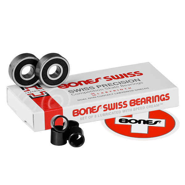 Bones® Swiss Labyrinth Bearings (8-Pack) - Bones Bearings
