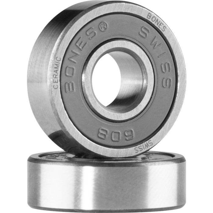 スケートボード　BONES BEARINGS CERAMIC 正規品　新品未使用 Bones® Swiss Ceramic Skateboard Bearings 8 pack - Bones Bearings
